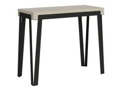 ITAMOBY Mesa consola extensível 90x40/196 cm Rio Small Cachemira quadro Antracite^ Consola