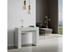 Hot ITAMOBY Mesa consola extensível 90x42/198 cm Modem Small Cinza Branca Branco