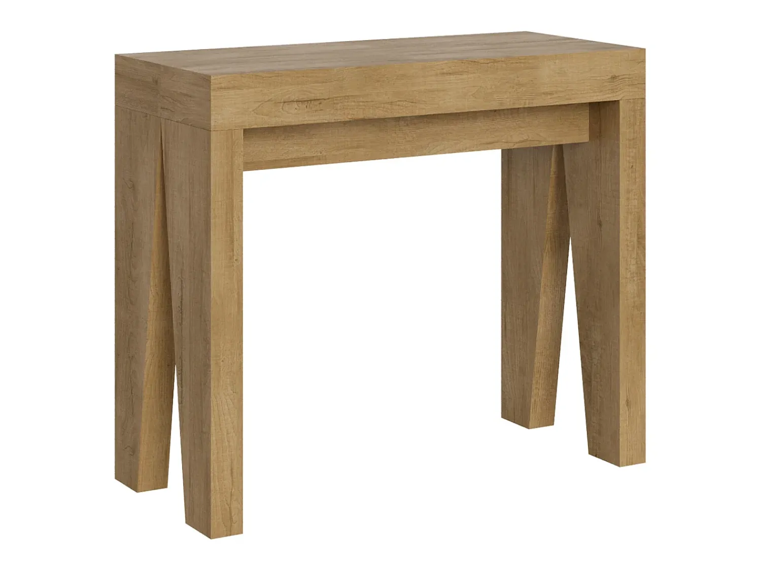 Consola|ITAMOBY Mesa consola extensível 90x40/196 cm Naxy Small Carvalho Natural Natural claro
