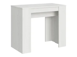 ITAMOBY Mesa consola extensível 90x48/204 cm Basic Small Cinza Branca^ Consola