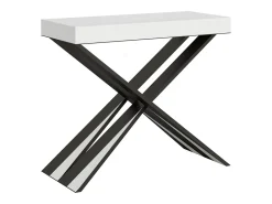 Online ITAMOBY Mesa consola extensível 90x40/300 cm Diago Premium Cinza Branca quadro Antracite Branco