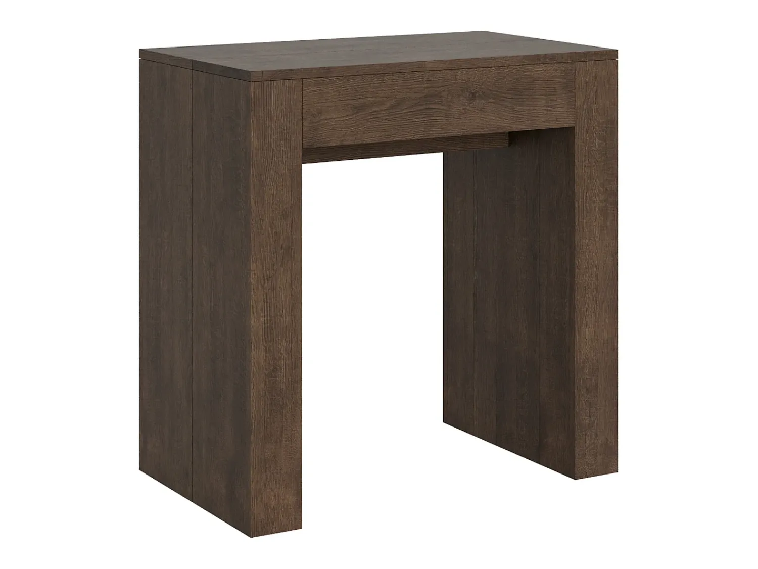 Consola*ITAMOBY Mesa consola extensível 78x47/299 cm Allin Nogueira extensões internas Natural escuro