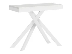 Ityhome Mesa consola extensível 90x40/196 cm Krack Small Evolution cinza branca quadro^ Consola