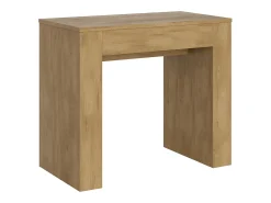 New ITAMOBY Mesa consola extensível 90x49/307 cm Extra Carvalho Natural extensões internas Castanho