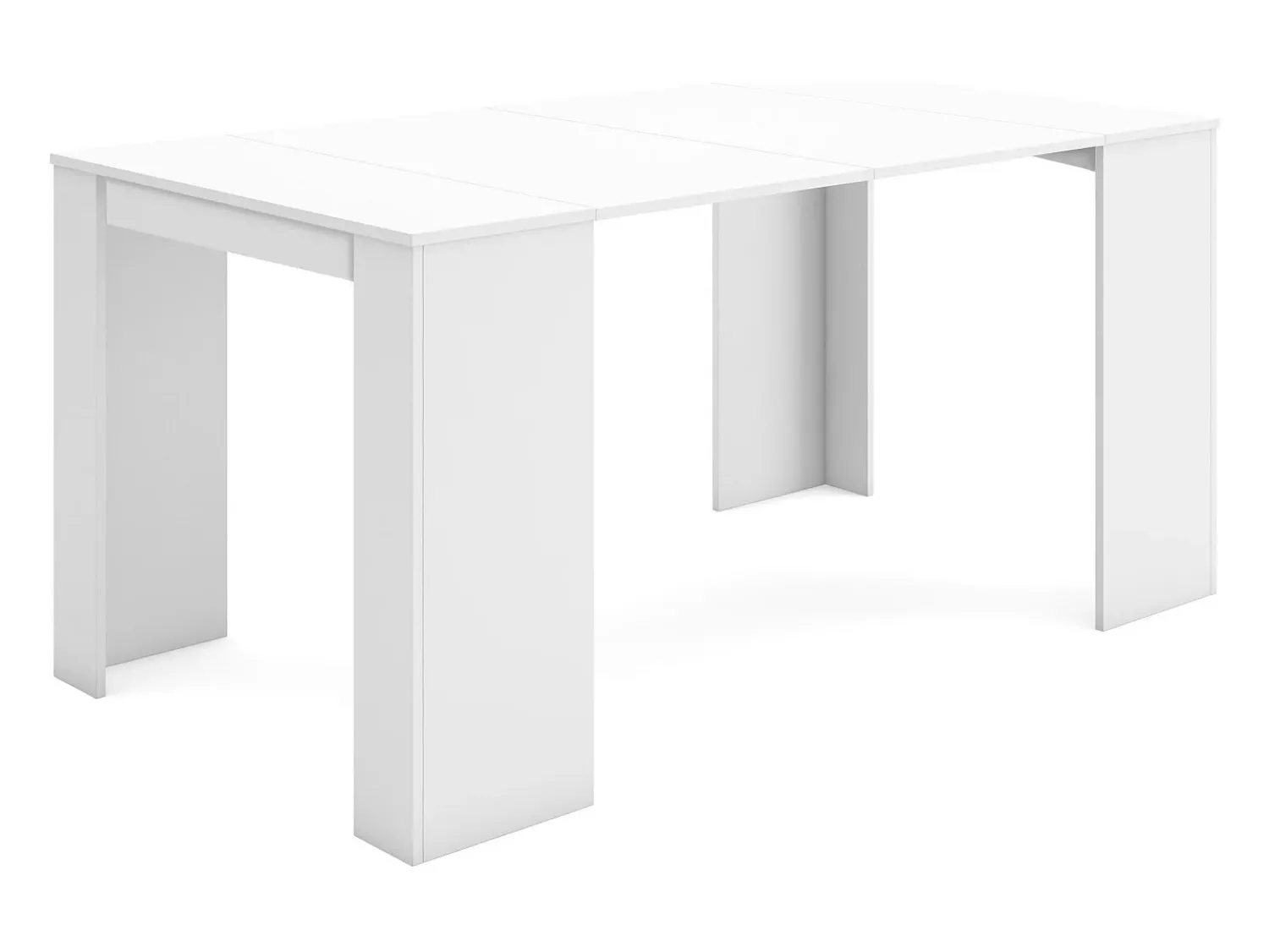 Skraut Home Mesa Consola Extensível, 160x90x77cm, Para 8 pessoas, Mesa de Jantar,^ Consola