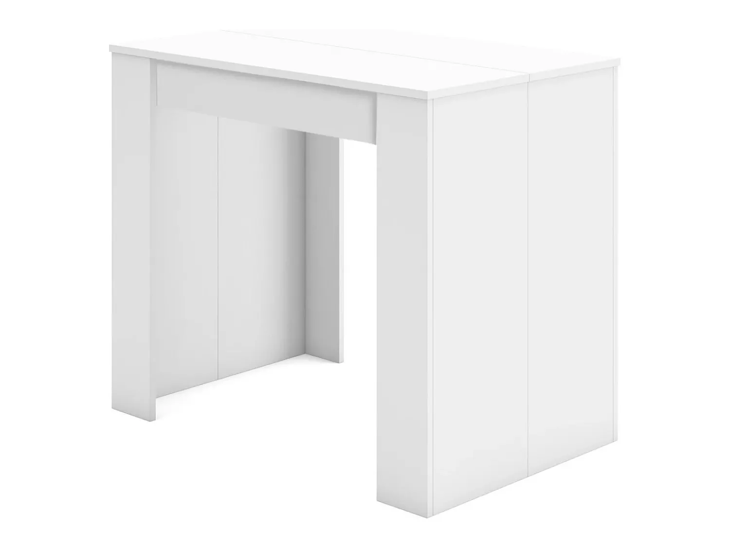 Skraut Home Mesa Consola Extensível, 160x90x77cm, Para 8 pessoas, Mesa de Jantar,^ Consola