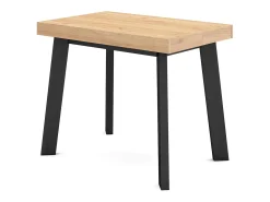 Skraut Home Mesa Consola Extensível, 262x90x73cm, Para 12 pessoas, Pés de madeira, Carvahlo^ Consola