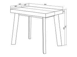 Consola*Skraut Home Mesa Consola Extensível, 302x90x73cm, Para 14 pessoas, Pés de madeira, Branco