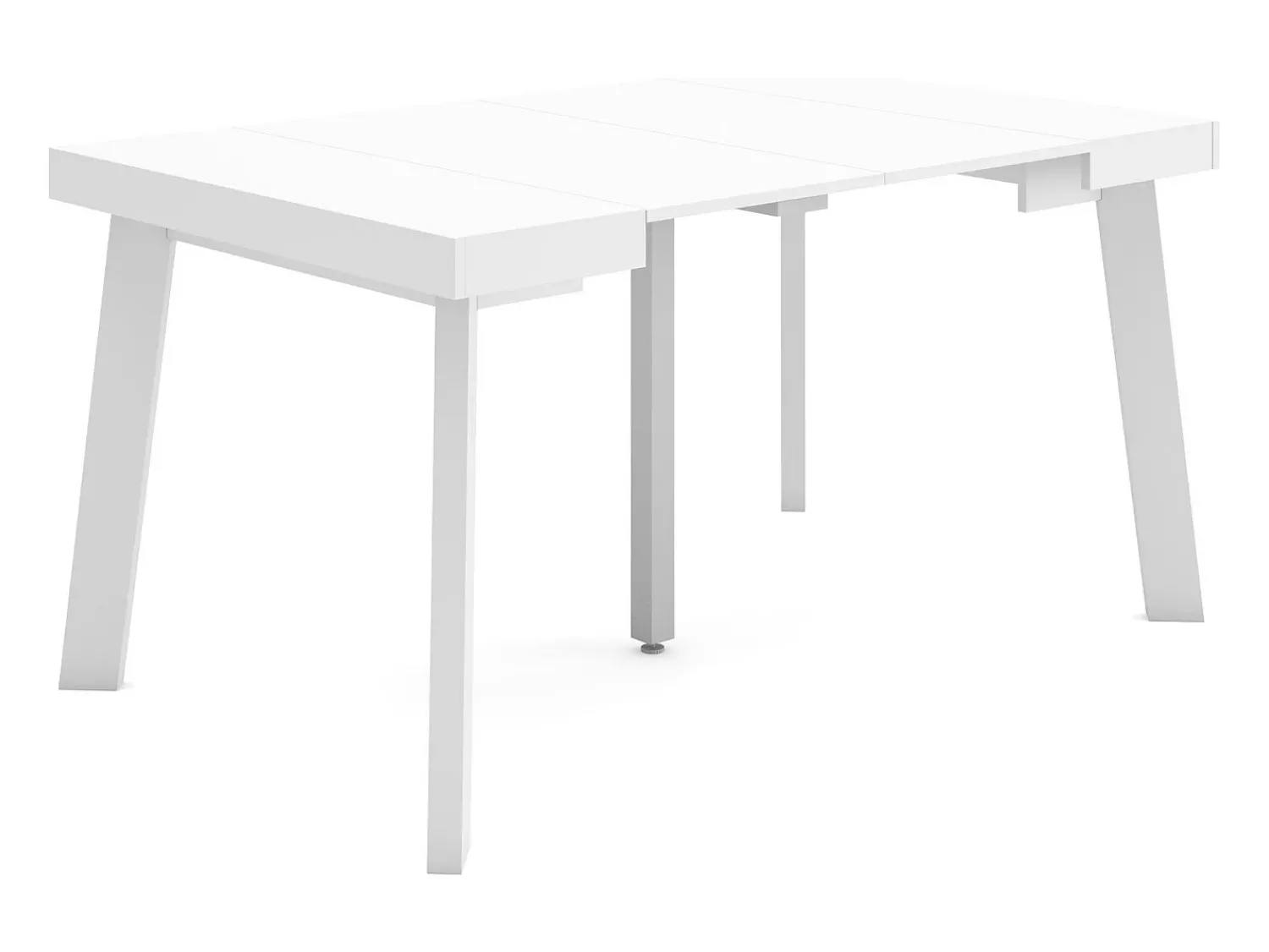 Skraut Home Mesa Consola Extensível, 140x90x73cm, Para 6 pessoas, Pés de madeira,^ Consola