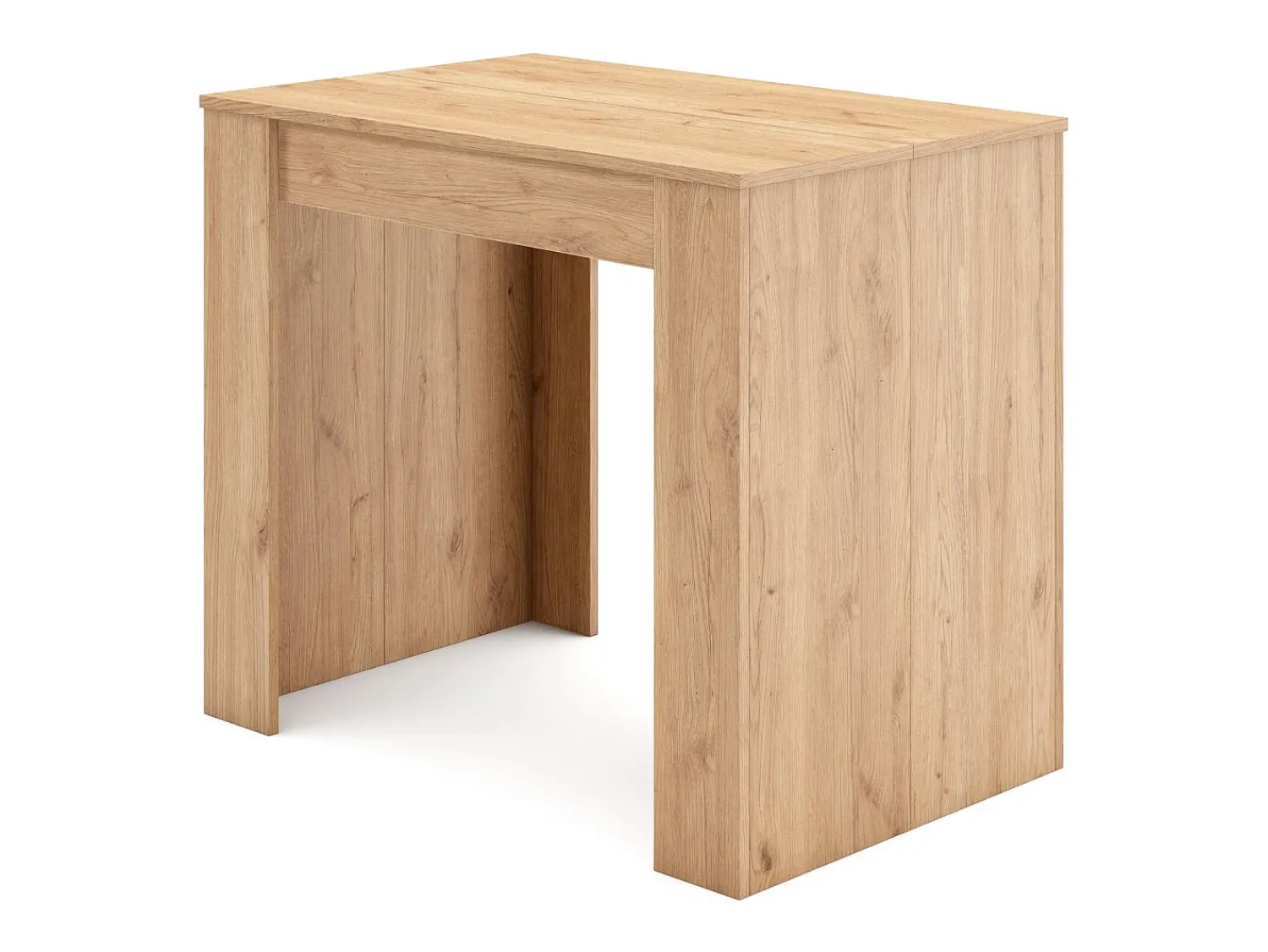 Skraut Home Mesa Consola Extensível, 140x90x77cm, Para 6 pessoas, Mesa de Jantar, Carvahlo^ Consola
