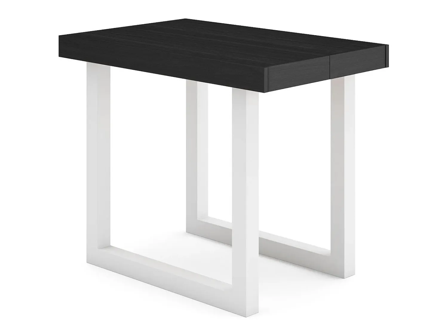 Consola*Skraut Home Mesa Consola Extensível, 222x90x73cm, Para 10 pessoas, Pés de madeira, Preto