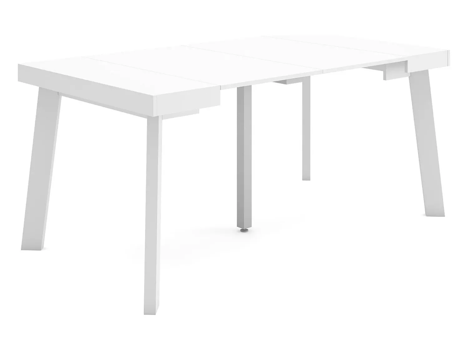 Skraut Home Mesa Consola Extensível, 160x90x73cm, Para 8 pessoas, Pés de madeira,^ Consola