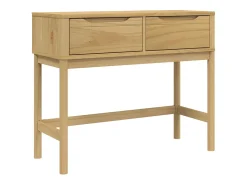 Mesa consola FLORO 89,5x36,5x73 cm pinho maciço mel PT818466^ Consola