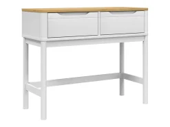 Mesa consola FLORO 89,5x36,5x73 cm pinho maciço PT424616^ Consola