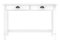 Consola| Mesa consola Hill c/ 2 gavetas 110x45x74 cm pinho maciço PT972450 Branco