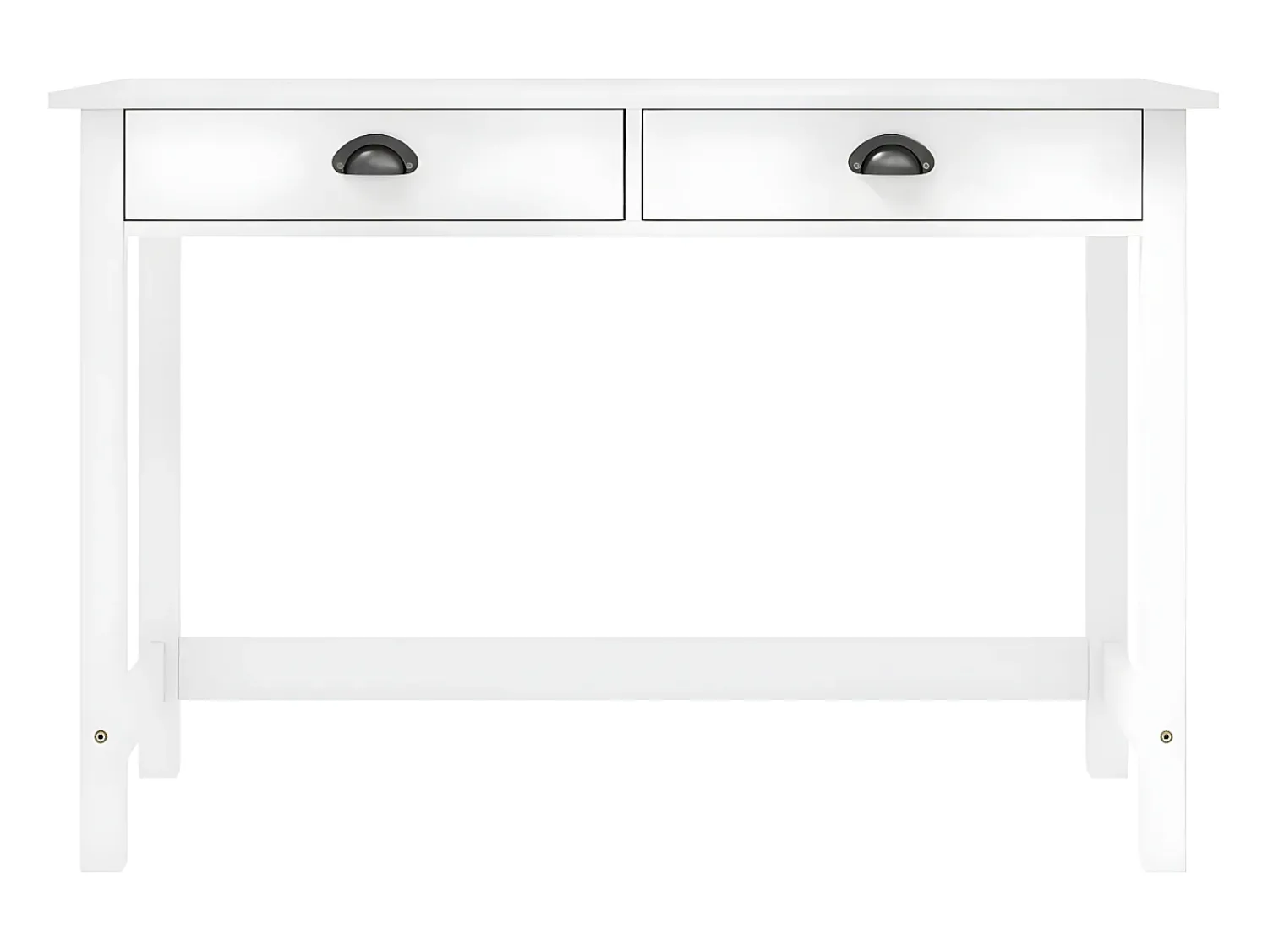 Consola| Mesa consola Hill c/ 2 gavetas 110x45x74 cm pinho maciço PT972450 Branco