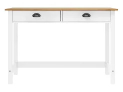 Mesa consola Hill c/ 2 gavetas 110x45x74 cm pinho maciço PT259116^ Consola