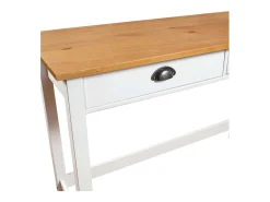 Mesa consola Hill c/ 2 gavetas 110x45x74 cm pinho maciço PT259116^ Consola