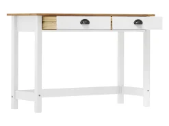 Mesa consola Hill c/ 2 gavetas 110x45x74 cm pinho maciço PT259116^ Consola