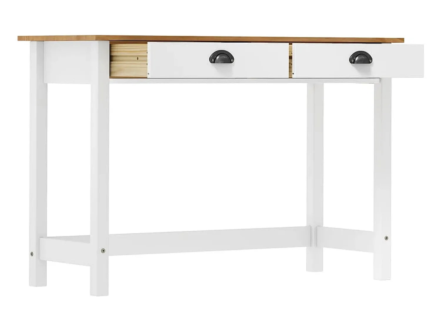 Mesa consola Hill c/ 2 gavetas 110x45x74 cm pinho maciço PT259116^ Consola