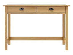 Mesa consola Hill c/ 2 gavetas 110x45x74 cm pinho maciço PT678846^ Consola
