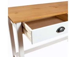 vidaxl Mesa consola Hill c/ 2 gavetas 110x45x74 cm pinho maciço^ Consola