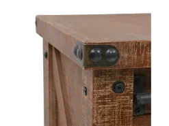 Online vidaxl Mesa consola madeira de abeto maciça 131x35,5x75 cm castanho Natural claro