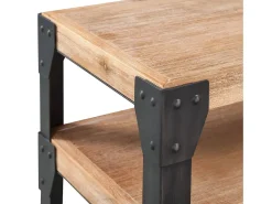 vidaxl Mesa consola, madeira de acácia maciça, 120x40x85 cm^ Consola