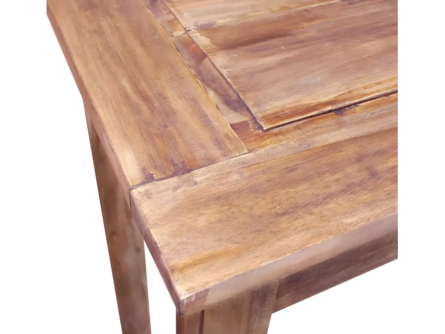 Consola| Mesa consola madeira reciclada maciça 123x42x75 cm PT996370 Castanho