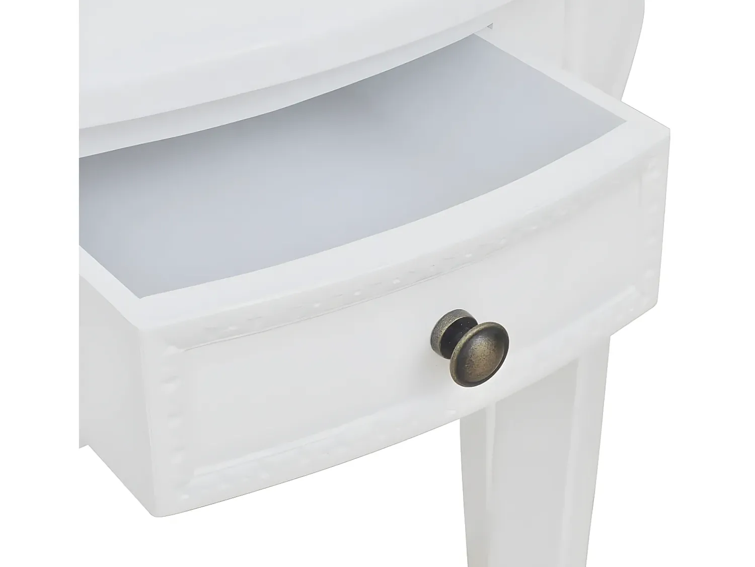 Consola| Mesa consola meia-lua com gaveta PT432692 Branco