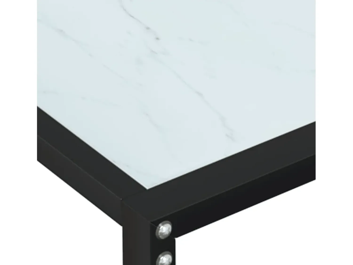 Clearance vidaxl Mesa consola mármore 160x35x75,5 cm vidro temperado Branco