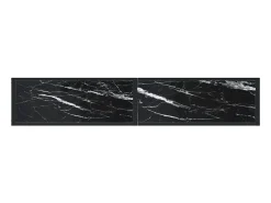 Sale Mesa consola mármore 180x35x75,5 cm vidro temperado PT496848 Preto