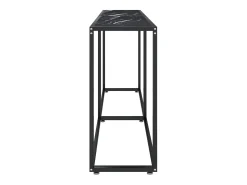 vidaxl Mesa consola mármore 180x35x75,5 cm vidro temperado^ Consola