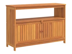 Clearance Mesa consola para jardim 110x35x75 cm madeira de acácia maciça PT422291 Castanho