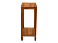 Consola* Mesa consola para jardim 80x35x75 cm madeira de acácia maciça PT852133 Castanho
