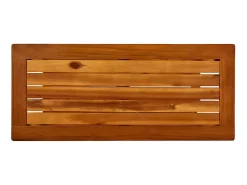 Consola* Mesa consola para jardim 80x35x75 cm madeira de acácia maciça PT852133 Castanho