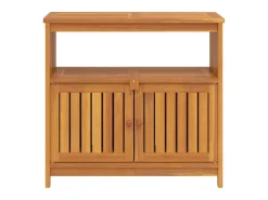 Mesa consola para jardim 80x35x75 cm madeira de acácia maciça PT401512^ Consola