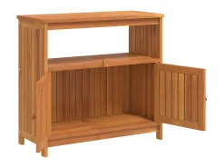 Mesa consola para jardim 80x35x75 cm madeira de acácia maciça PT401512^ Consola