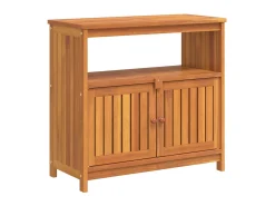 Mesa consola para jardim 80x35x75 cm madeira de acácia maciça PT401512^ Consola