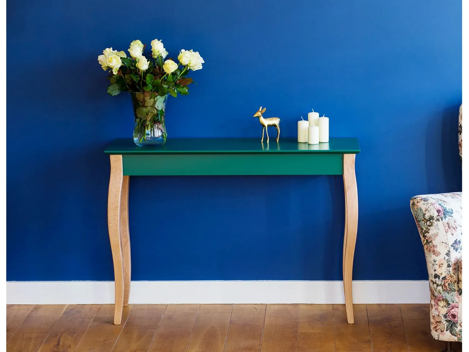 Sale Mesa Consola Pequena 105 x 35 cm Lillo Castanho Bege