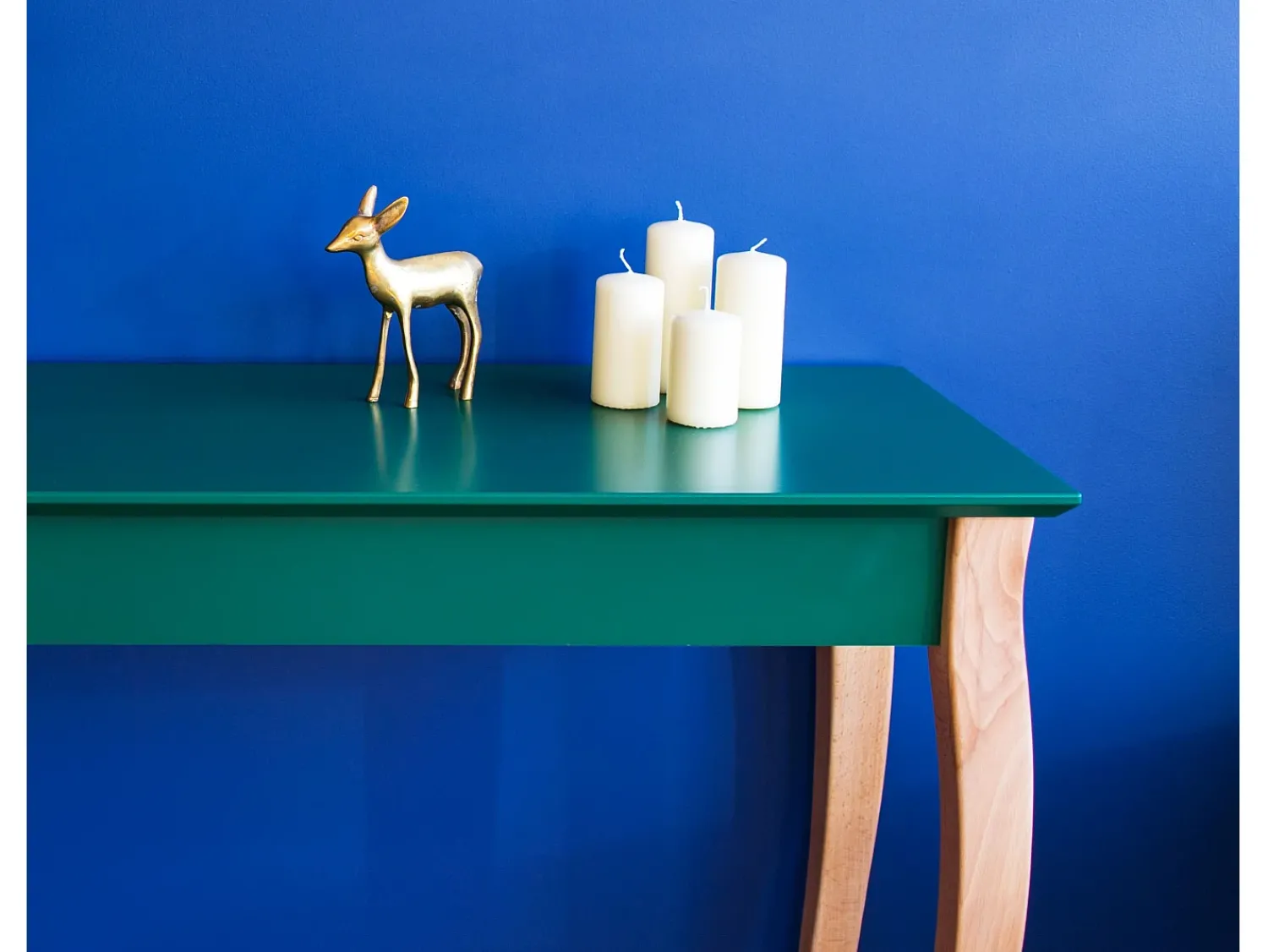 Sale Mesa Consola Pequena 105 x 35 cm Lillo Castanho Bege
