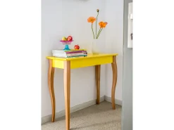 Clearance Mesa Consola Pequena 85 x 35 cm Lillo Castanho Bege