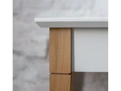 Mesa Consola Pequena Com Prateleira 85 x 35 cm Mimo Branca^ Consola