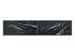 Consola*vidaxl Mesa consola 160x35x75,5 cm vidro temperado Preto