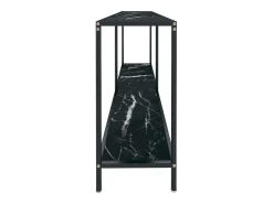 Consola*vidaxl Mesa consola 160x35x75,5 cm vidro temperado Preto