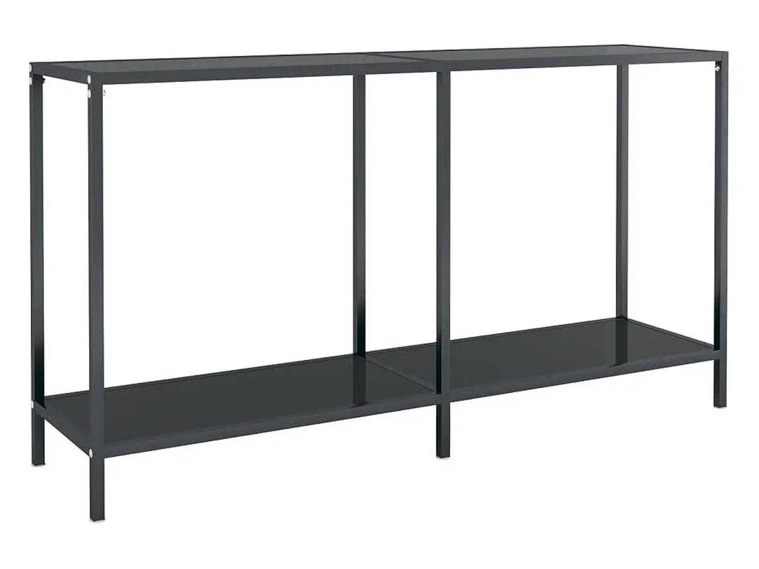 vidaxl Mesa consola 140x35x75,5 cm vidro temperado^ Consola