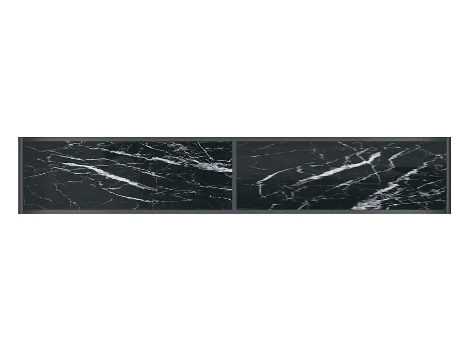 Best vidaxl Mesa consola 200x35x75,5 cm vidro temperado Preto