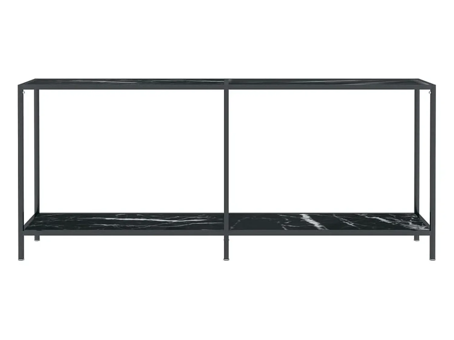 Hot Mesa consola 180x35x75,5 cm vidro temperado PT942541 Preto
