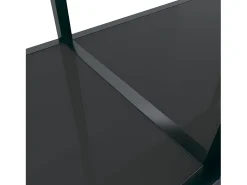 Best Mesa consola 140x35x75,5 cm vidro temperado PT310451 Preto