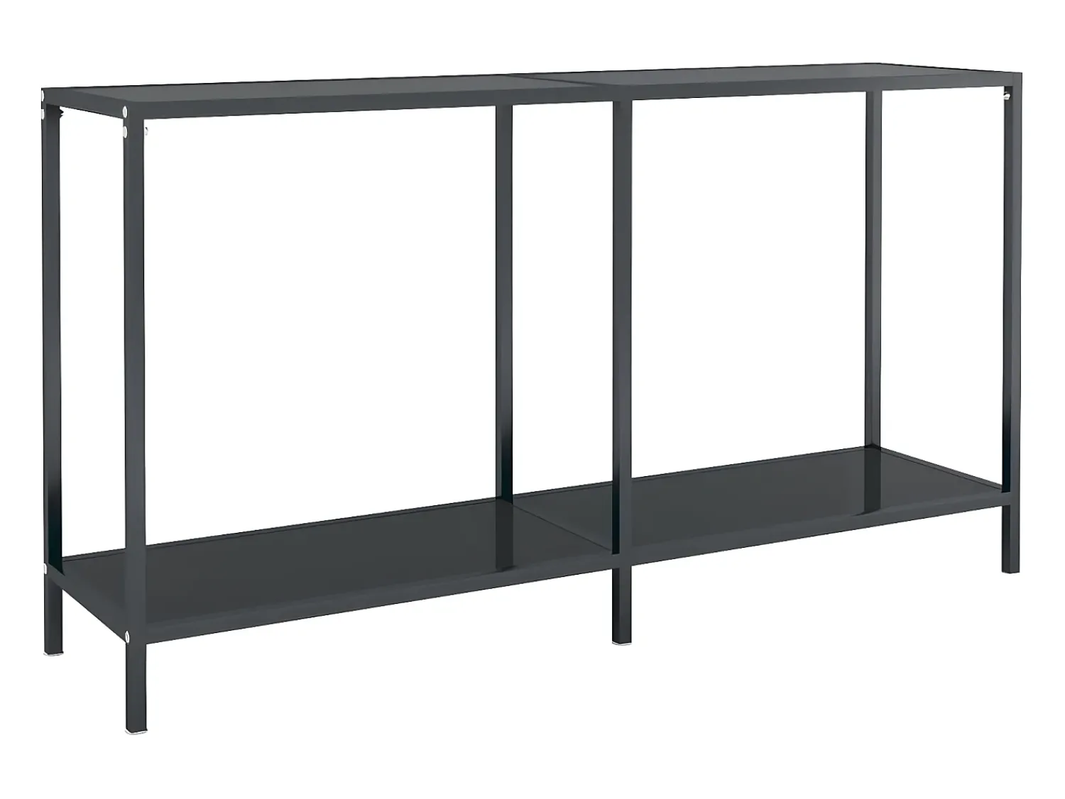 Best Mesa consola 140x35x75,5 cm vidro temperado PT310451 Preto